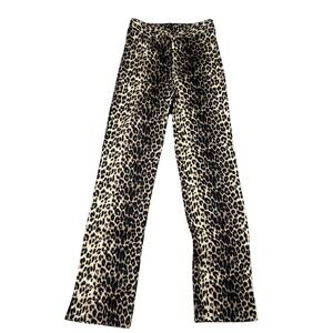 Size 1 – Y2K Paris Blues Leopard Print Pants Vintage Y2K High Rise Made in USA
